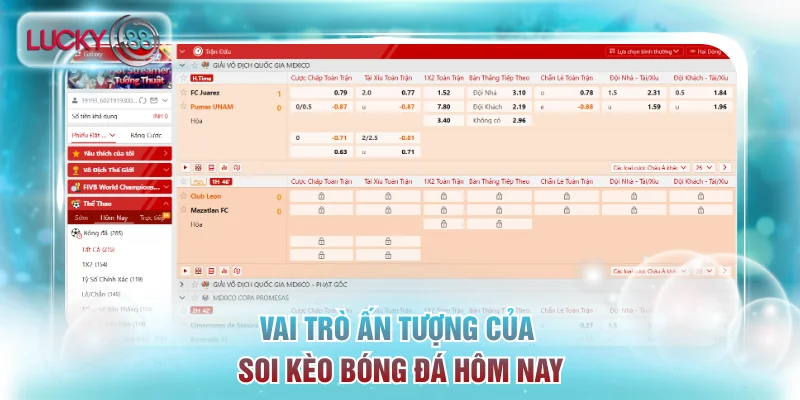 Soi Kèo Bóng Đá Hôm Nay Siêu Chuẩn Từ Bậc Thầy Lucky88 2 Vai trò ấn tượng của soi kèo bóng đá hôm nay